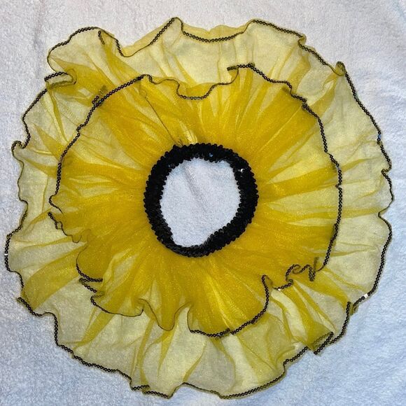 🌻 3/20 Dress up skirt with black sequin elastic waist and trim.  One size. - Picture 1 of 4